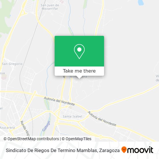 Sindicato De Riegos De Termino Mamblas map