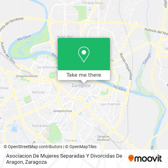 Asociacion De Mujeres Separadas Y Divorcidas De Aragon map