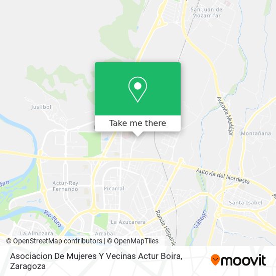 mapa Asociacion De Mujeres Y Vecinas Actur Boira