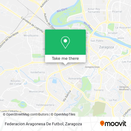 Federacion Aragonesa De Futbol map