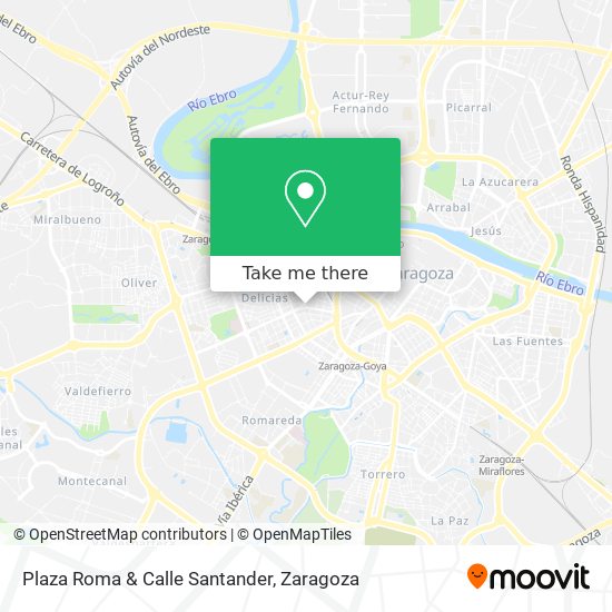 Plaza Roma & Calle Santander map