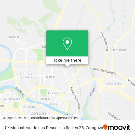 mapa C/ Monasterio de Las Descalzas Reales 26