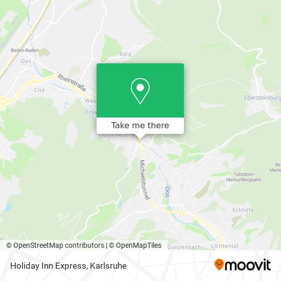 How to get to Holiday Inn Express in Baden-Baden Städte by Bus or Train?