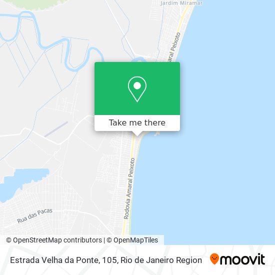 Estrada Velha da Ponte, 105 map