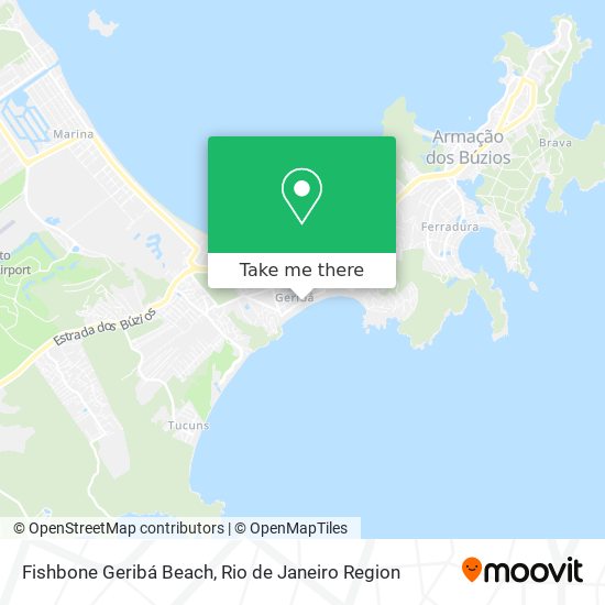 Fishbone Geribá Beach map