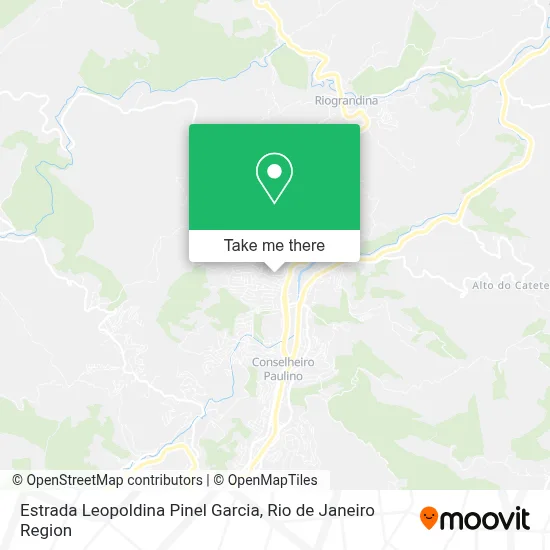 Estrada Leopoldina Pinel Garcia map