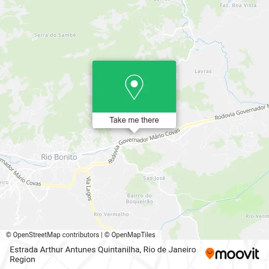 Estrada Arthur Antunes Quintanilha map