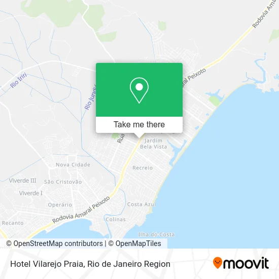 Hotel Vilarejo Praia map