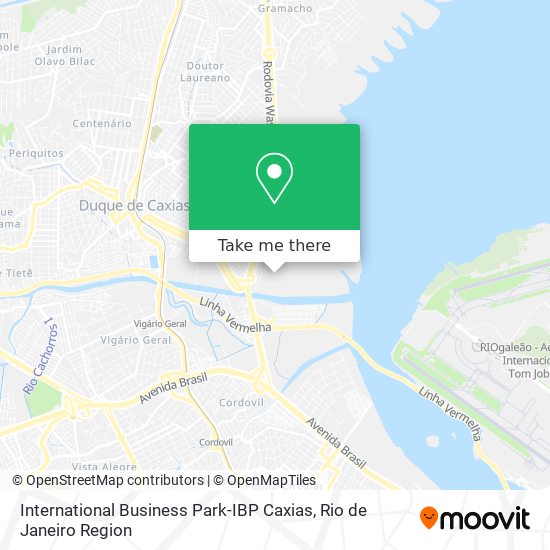 Mapa International Business Park-IBP Caxias