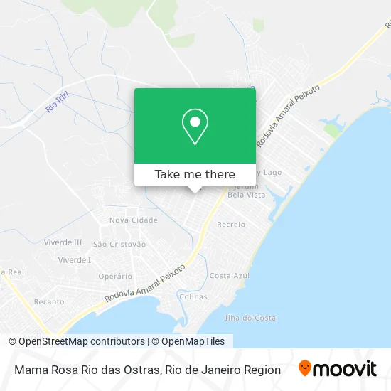 Mama Rosa Rio das Ostras map