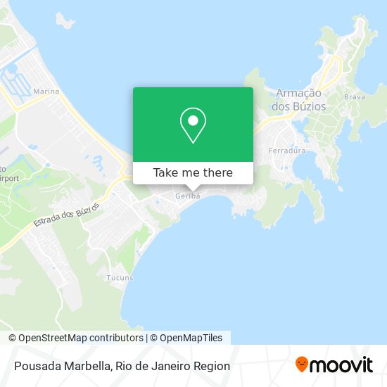 Pousada Marbella map