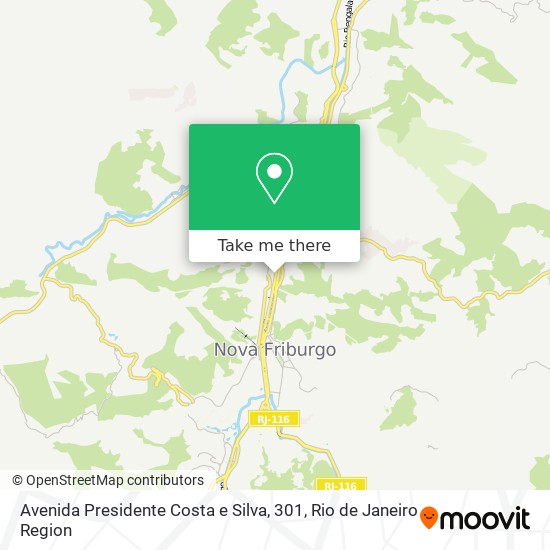 Avenida Presidente Costa e Silva, 301 map