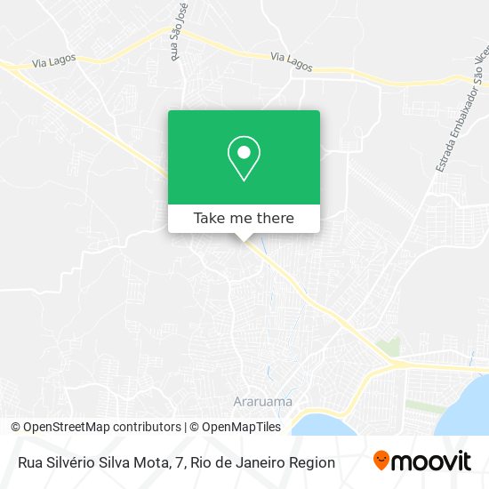 Mapa Rua Silvério Silva Mota, 7