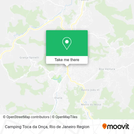Camping Toca da Onça map