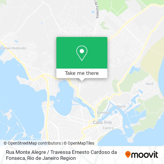 Mapa Rua Monte Alegre / Travessa Ernesto Cardoso da Fonseca