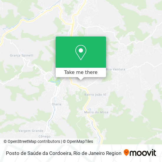 Posto de Saúde da Cordoeira map