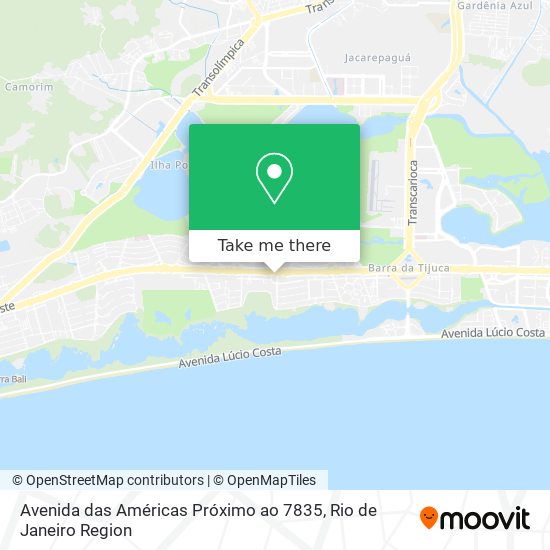 Avenida das Américas Próximo ao 7835 map