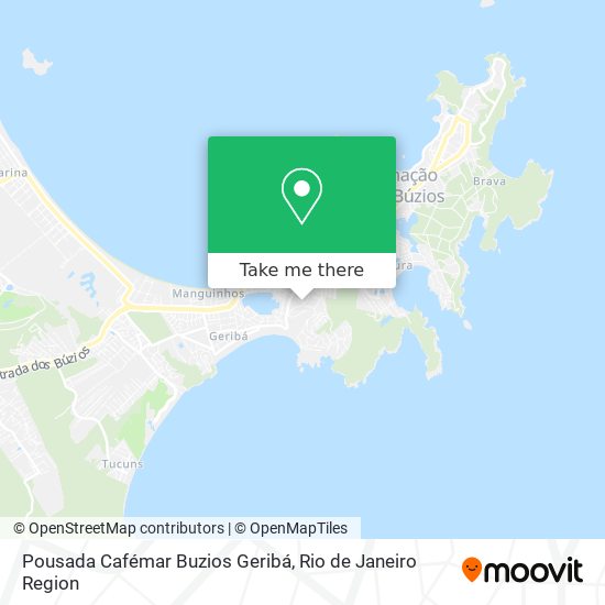 Pousada Cafémar Buzios Geribá map