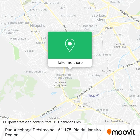 Rua Alcobaça Próximo ao 161-175 map