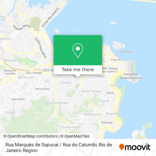 Rua Marquês de Sapucaí / Rua do Catumbi map