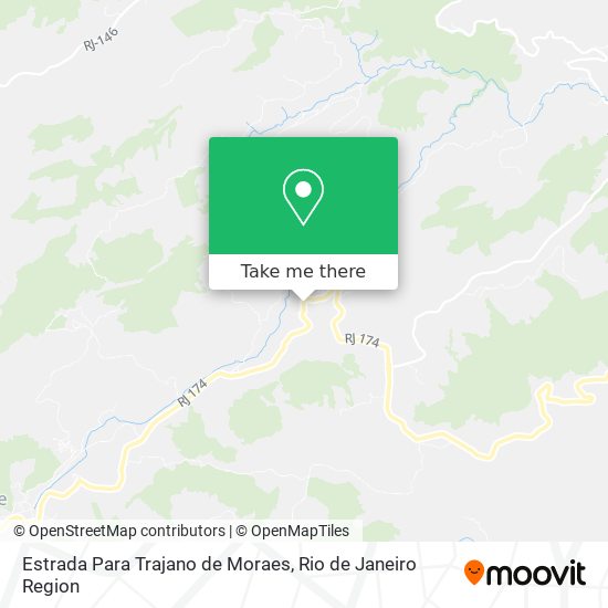 Estrada Para Trajano de Moraes map