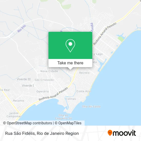 Rua São Fidélis map