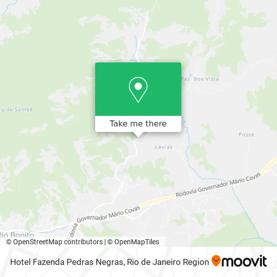 Hotel Fazenda Pedras Negras map