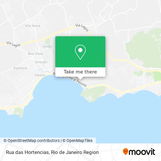 Rua das Hortencias map