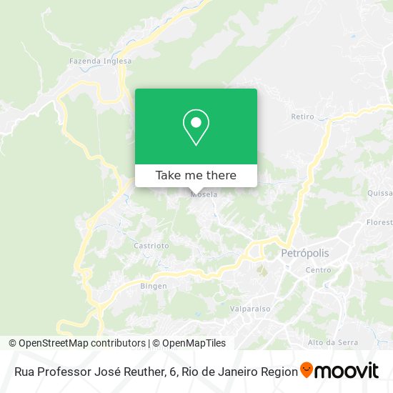 Rua Professor José Reuther, 6 map