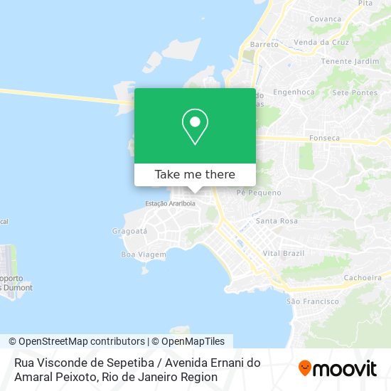 Mapa Rua Visconde de Sepetiba / Avenida Ernani do Amaral Peixoto