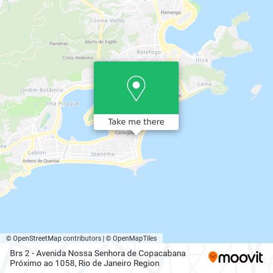 Mapa Brs 2 - Avenida Nossa Senhora de Copacabana Próximo ao 1058