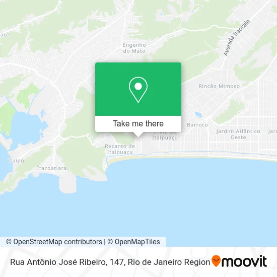 Rua Antônio José Ribeiro, 147 map