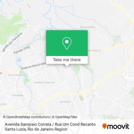Avenida Sampaio Correia / Rua Um Cond Recanto Santa Luzia map