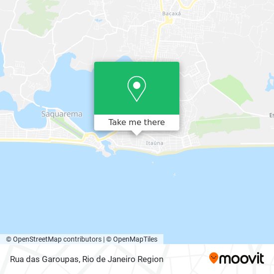 Mapa Rua das Garoupas