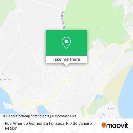 Mapa Rua Américo Gomes da Fonseca