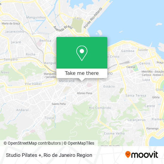 Studio Pilates + map