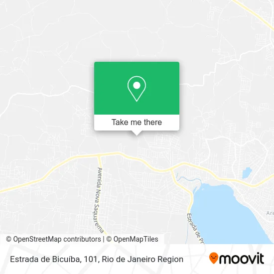 Estrada de Bicuíba, 101 map