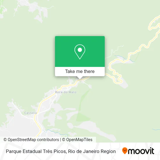 Parque Estadual Três Picos map