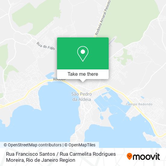 Rua Francisco Santos / Rua Carmelita Rodrigues Moreira map