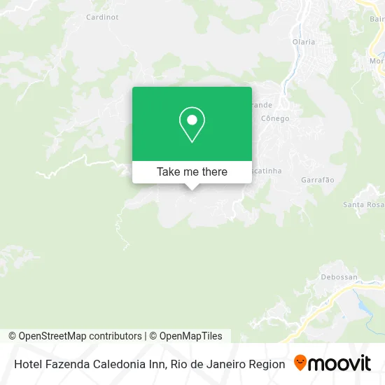 Hotel Fazenda Caledonia Inn map