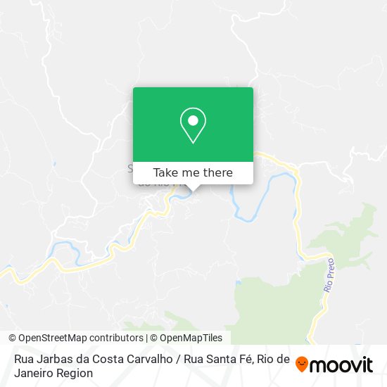 Mapa Rua Jarbas da Costa Carvalho / Rua Santa Fé