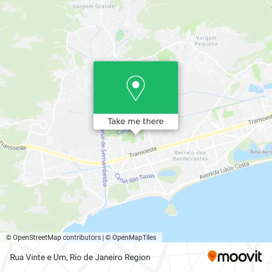 Rua Vinte e Um map