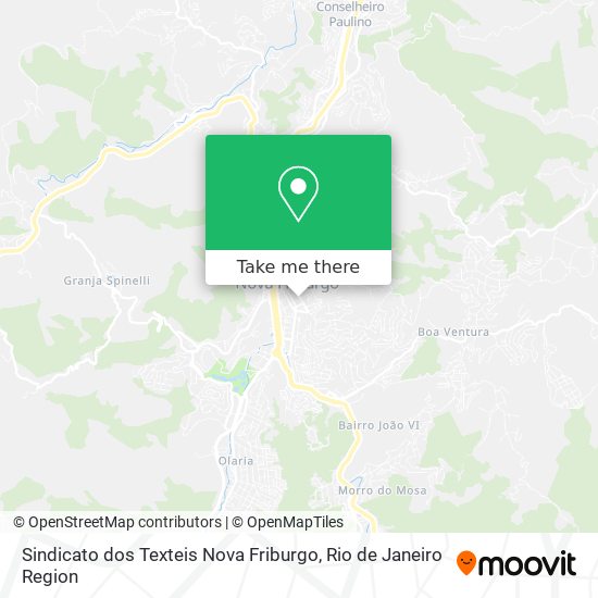 Sindicato dos Texteis Nova Friburgo map