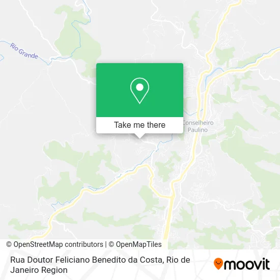 Rua Doutor Feliciano Benedito da Costa map