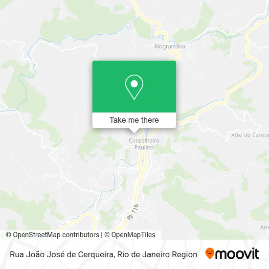 Rua João José de Cerqueira map