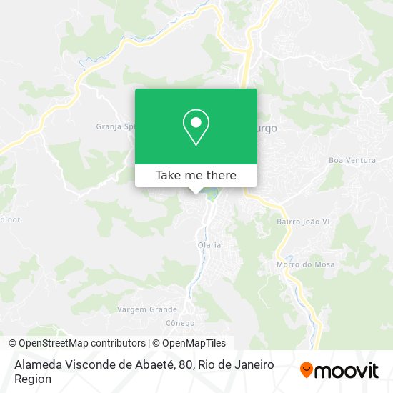 Alameda Visconde de Abaeté, 80 map