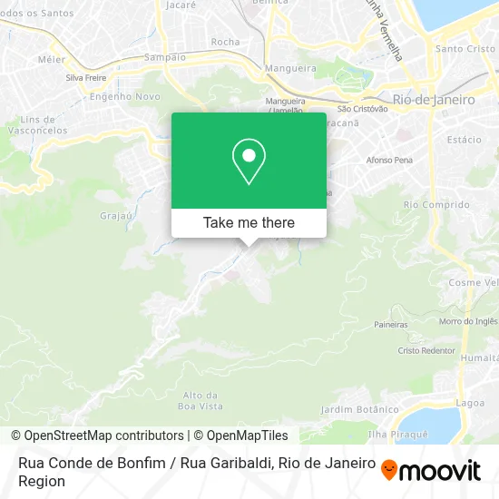 Rua Conde de Bonfim / Rua Garibaldi map