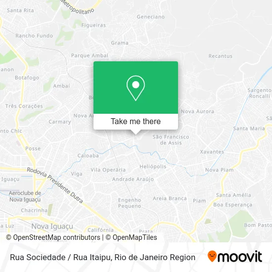 Rua Sociedade / Rua Itaipu map