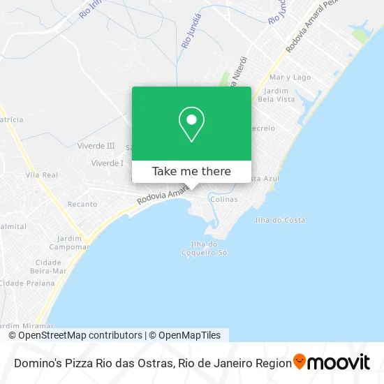 Domino's Pizza Rio das Ostras map