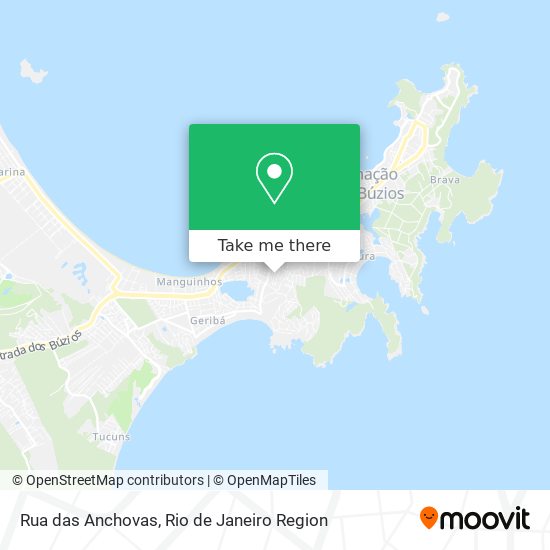 Mapa Rua das Anchovas